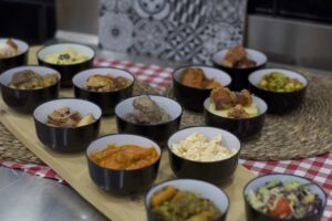 Tarrinas individuales para catering corporativo de La Cucharona