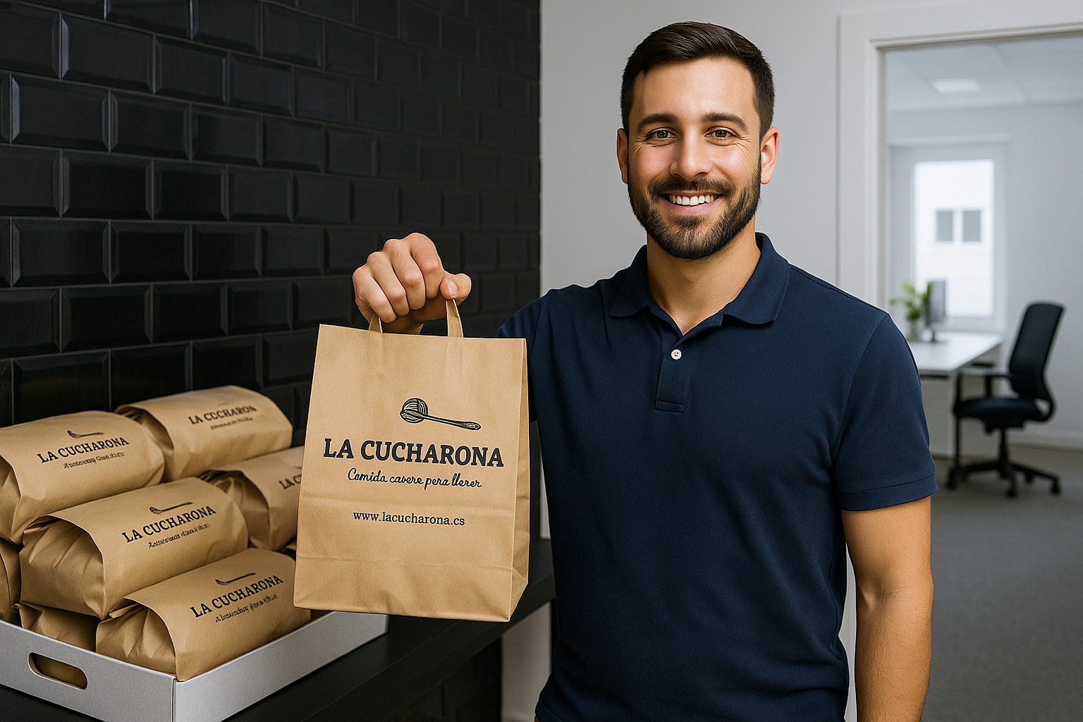 Reparto en oficina La Cucharona